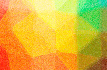 Fototapeta premium Abstract illustration of green, orange, pink, red, yellow Color Pencil High Coverage background