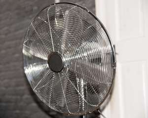 Electric silver fan 