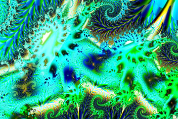 Abstract fantasy ornament pattern.