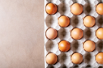 Eggs in carton box