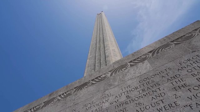 View of San Jacinto Monument from Base in Houston, Texas