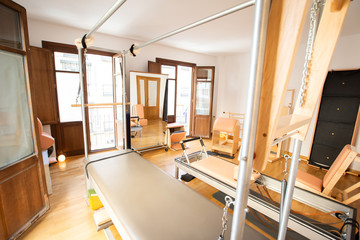Pilates Machinery  in a gym