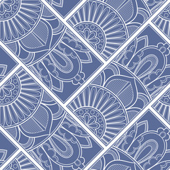 Line art seamless pattern for fabric or wrapping paper. Background with hand-drawn elements