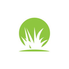 Grass icon graphic design template vector