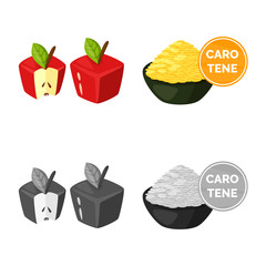 Vector design of test and synthetic symbol. Collection of test and laboratory vector icon for stock.