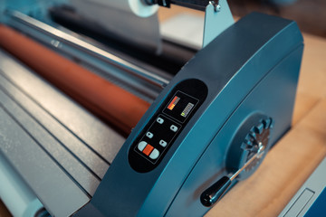 Fototapeta premium Printing technique standing in the book printing office