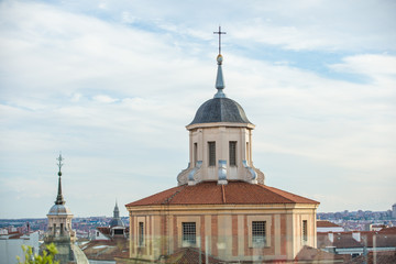 Naklejka premium Madrid Spain skyline