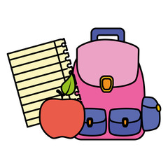 back to school flat design