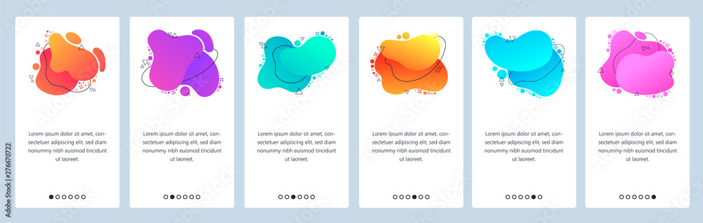 Canvas Prints website and mobile app onboarding screens vector template