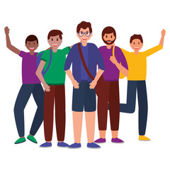 Obraz premium happy young people