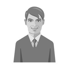 Vector design of face and person symbol. Collection of face and portrait vector icon for stock.