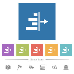 Decrease right indentation of content flat white icons in square backgrounds