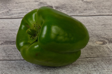 Ripe green bell pepper