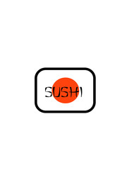 Sushi logo on white background