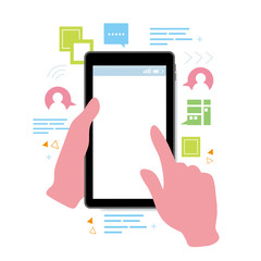 デジタル家電　スマートフォン　イラスト