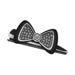 Vector design of hairgrip and clip symbol. Collection of hairgrip and salon stock vector illustration.