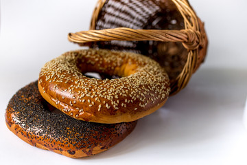 bagels in a basket