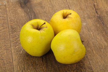 Yellow ripe apples