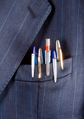 Pens in a pocket