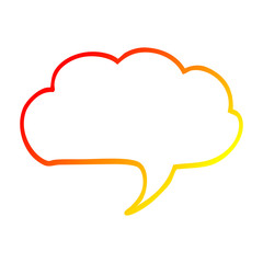 warm gradient line drawing cartoon expression bubble