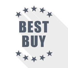 best buy flat design vector icon