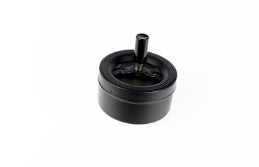 Ashtray on white isolated background. Smoking, bad habits concept