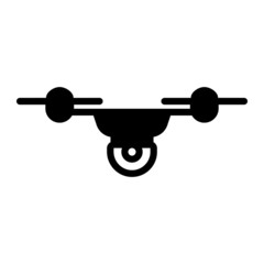 Drone copter vector icon. Drone copter illustration logo. 