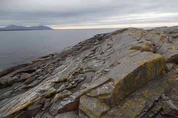 Norway island Averoy Nordic landscape North autumn picture
