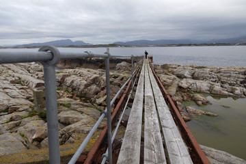 Norway island Averoy Nordic landscape North autumn picture