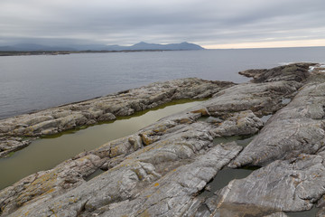 Norway island Averoy Nordic landscape North autumn picture