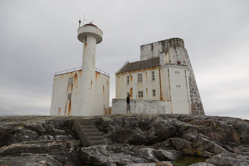 Norway island Averoy Nordic landscape North autumn picture