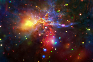 Fototapeta premium Galaxy and nebulae. The elements of this image furnished by NASA.