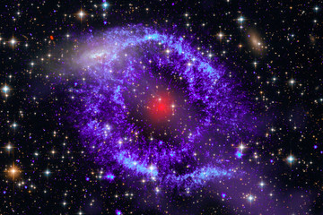 Star field in space a nebulae and a gas congestion. The elements of this image furnished by NASA.