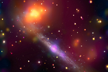Star field in space a nebulae and a gas congestion. The elements of this image furnished by NASA.