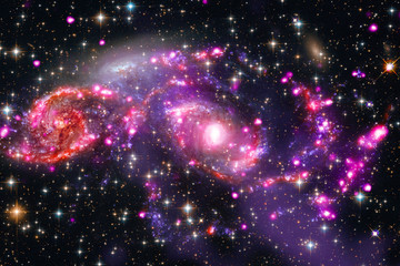 Star field in space a nebulae and a gas congestion. The elements of this image furnished by NASA.