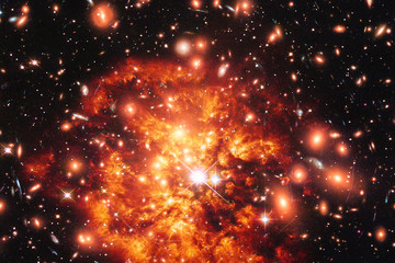 Obraz premium Space and galaxy. The elements of this image furnished by NASA.