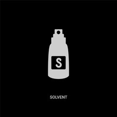 Obraz premium white solvent vector icon on black background. modern flat solvent from cleaning concept vector sign symbol can be use for web, mobile and logo.