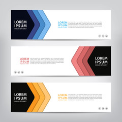 modern design, web banner template, vector illustration
