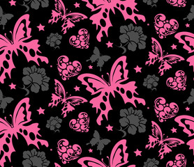 seamless floral pattern with flowers