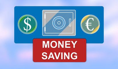 Concept of money saving