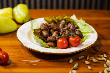mortar and pestle with spices