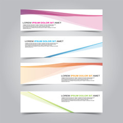 Vector Abstract banner web template
