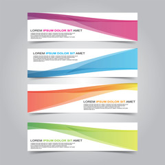 Obraz premium Vector Abstract banner web template