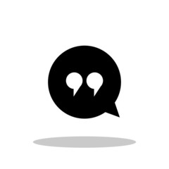 Blog icon in flat style. Blogging symbol for your web site design, logo, app, UI Vector EPS 10.