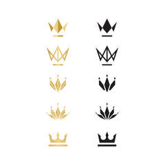 Crown logo, illustration, vector