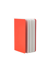 Red book on isolated white background