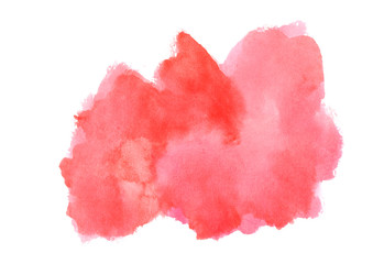 watercolor abstract strokes with red shades.High resolution banner