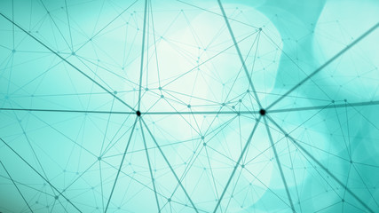 Obraz premium Connected lines abstract shapes, tech background connect, digital data science creative background