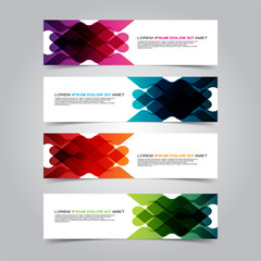 Fototapeta premium Vector Abstract banner web template