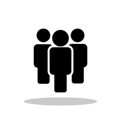 People icon in flat style. People symbol for your web site design, logo, app, UI Vector EPS 10.